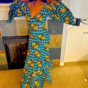 Long dress by @hadieswardrobe